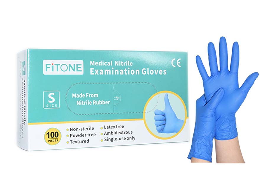 Disposable CE Certified Textured Nitrile Gloves